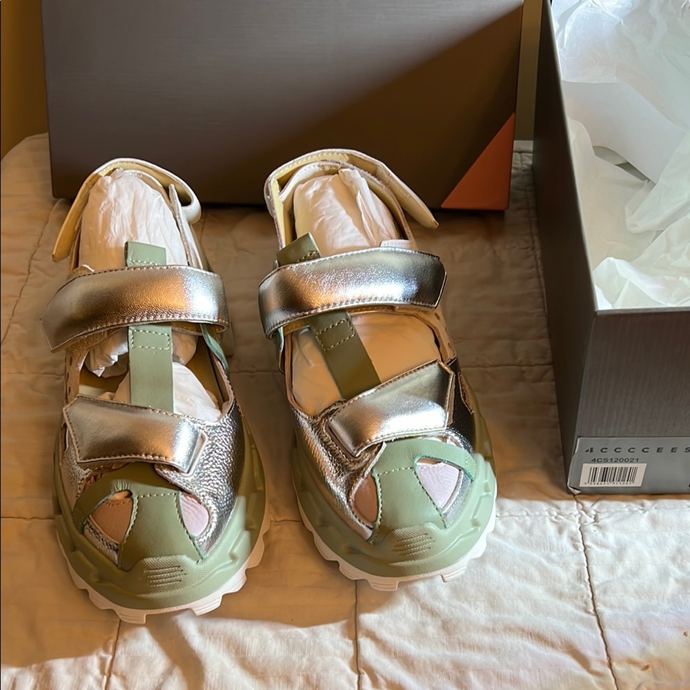 4CCCCEES Arko Sand silver size 38 sandal